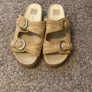 NEW Dolce Vita Ralli tan crochet sandals size 9